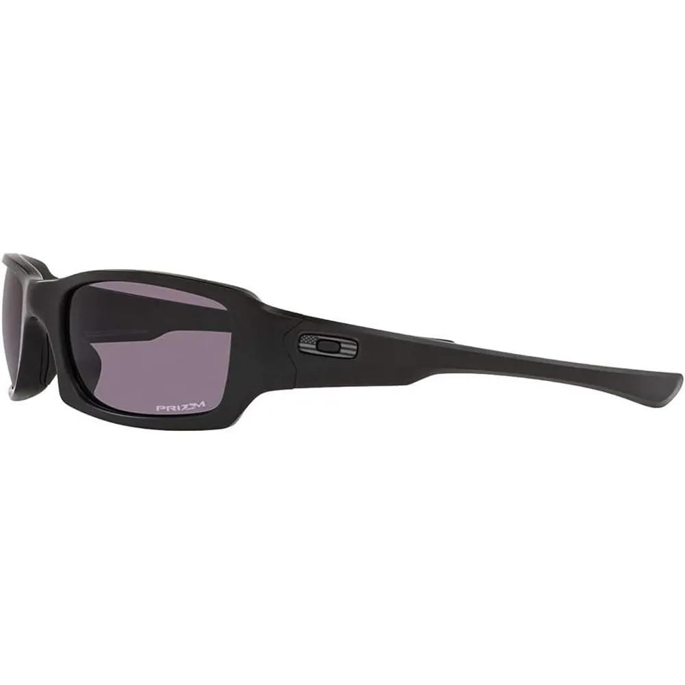 Oakley Fives Squared OO9238 Gafas de sol para hombre | Matte Black Tonal Usa Flag Logo / Prizm Grey