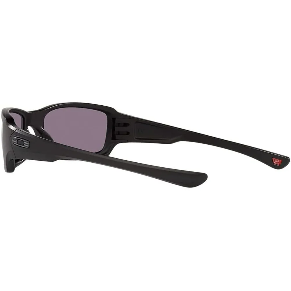 Oakley Fives Squared OO9238 Gafas de sol para hombre | Matte Black Tonal Usa Flag Logo / Prizm Grey