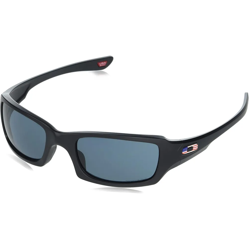 b08ys3nxlh_0_webp.webp Oakley Fives Squared OO9238 Gafas de sol para hombre | Matte Black Usa Flag Logo / Prizm Grey