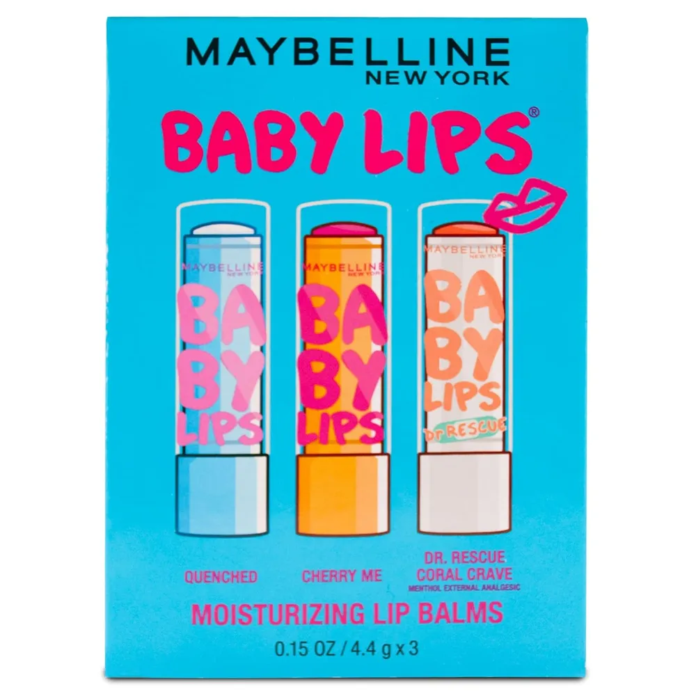 PACK 3 BÁLSAMO LABIAL BABY LIPS MAYBELLINE | SURTIDOS