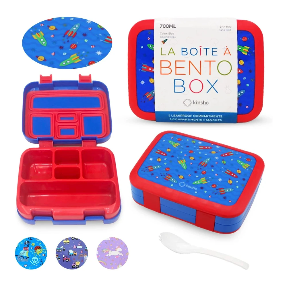 b08yxxs148_m.webp Lonchera Bento Infantil - 5 Secciones para Control de Porciones