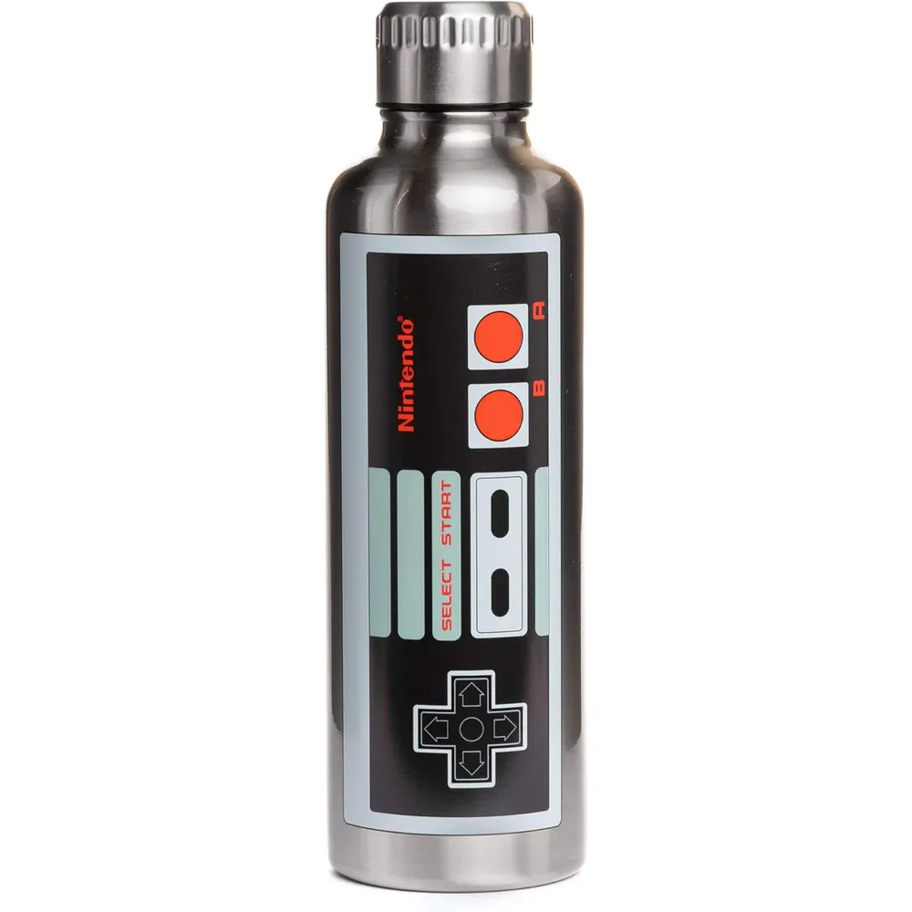 Paladone NES, botella acero inoxidable 500 ml plateado