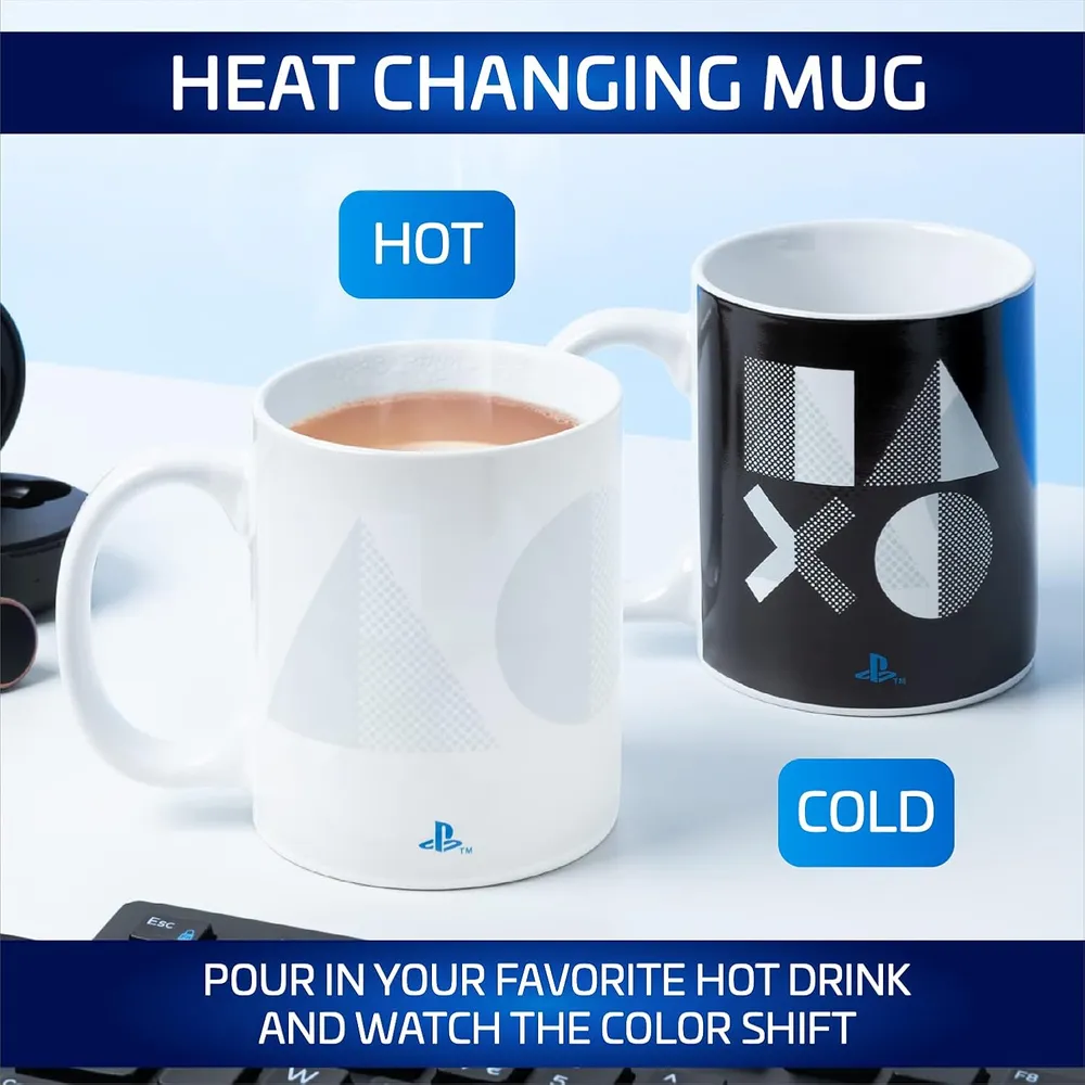Paladone PlayStation 5, taza térmica cerámica oficial