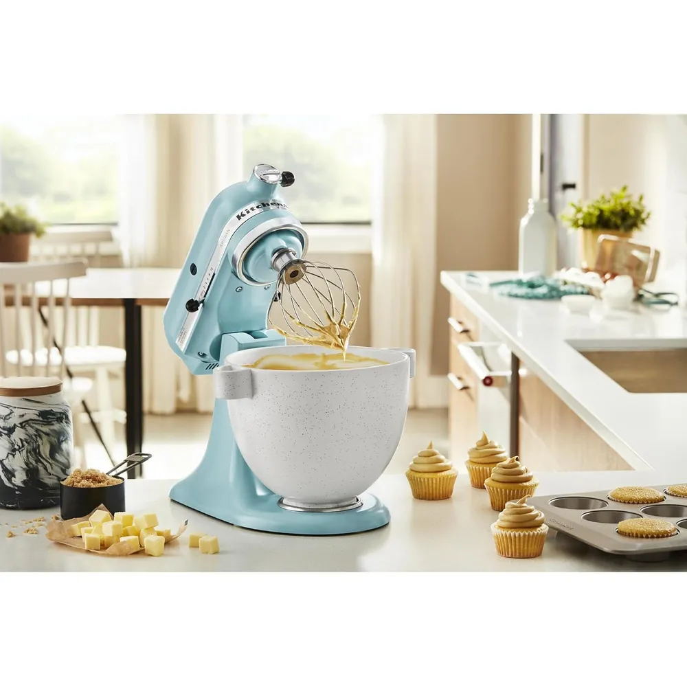KITCHENAID, RECIPIENTE CERÁMICO 5 QT CABEZAL INCLINABLE | PIEDRA MOTEADA