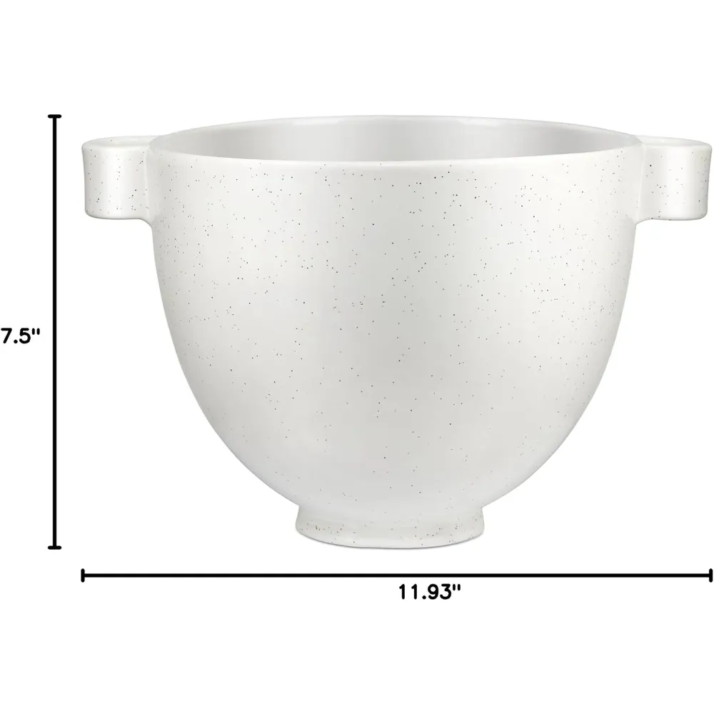 KITCHENAID, RECIPIENTE CERÁMICO 5 QT CABEZAL INCLINABLE | PIEDRA MOTEADA