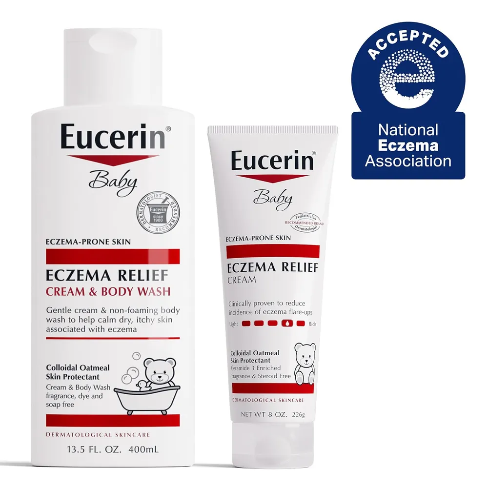SET EUCERIN BABY GEL DE BAÑO & CREMA ALIVIO DEL ECCEMA 400 ML & 226 GR