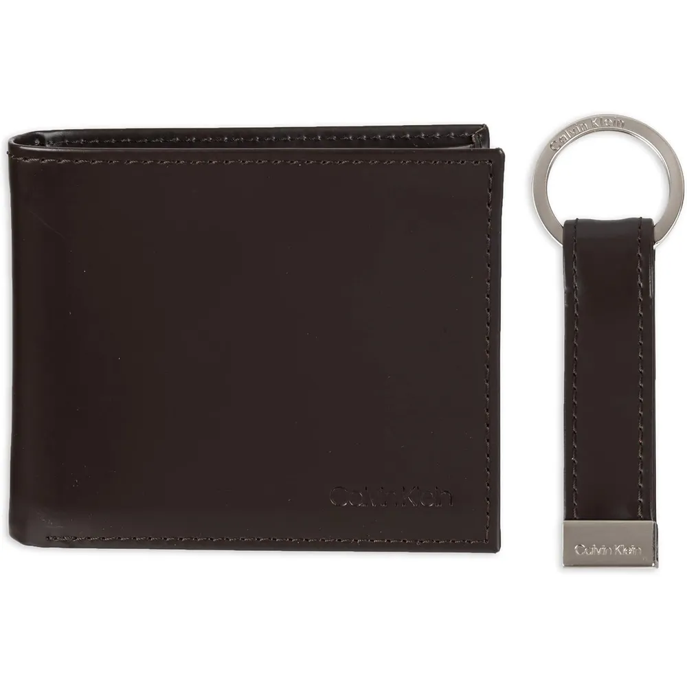 TARJETERO CALVIN KLEIN BIFOLD MARRÓN HOMBRE