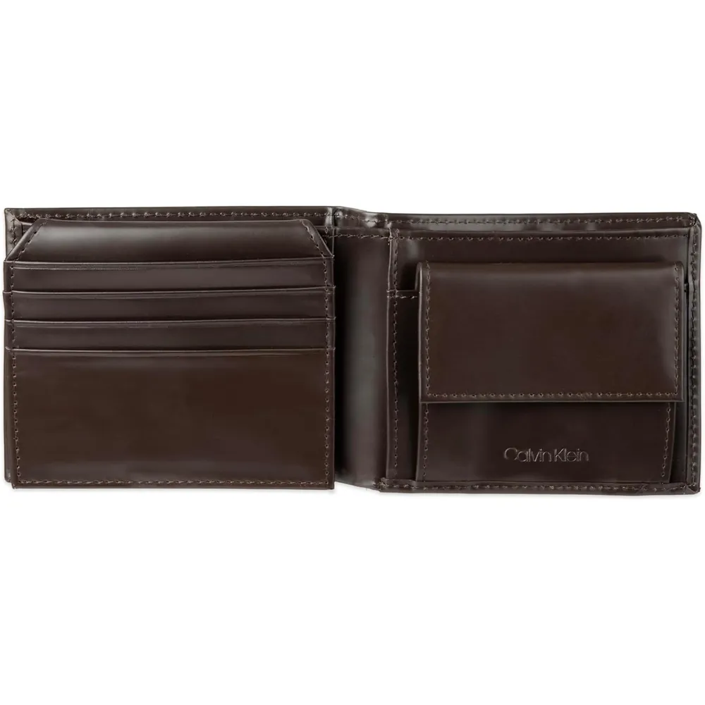TARJETERO CALVIN KLEIN BIFOLD MARRÓN HOMBRE