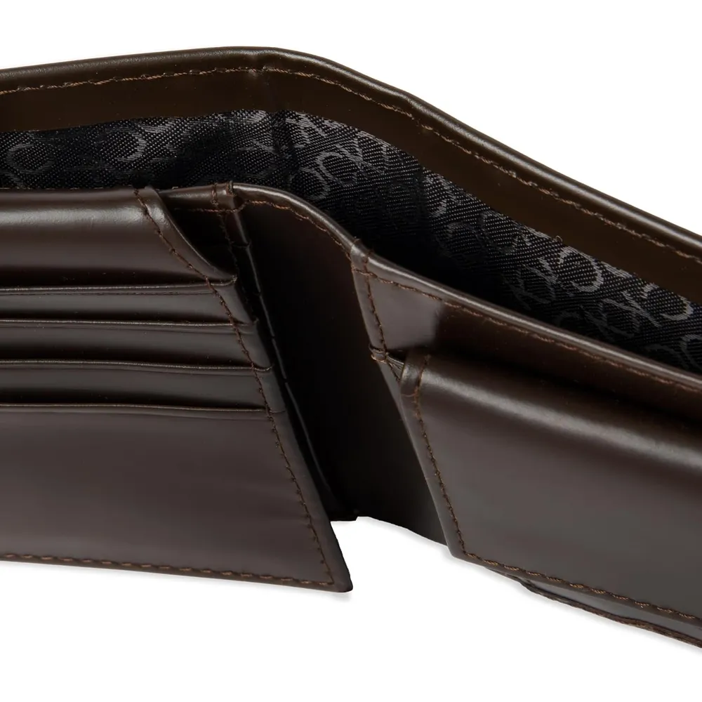TARJETERO CALVIN KLEIN BIFOLD MARRÓN HOMBRE