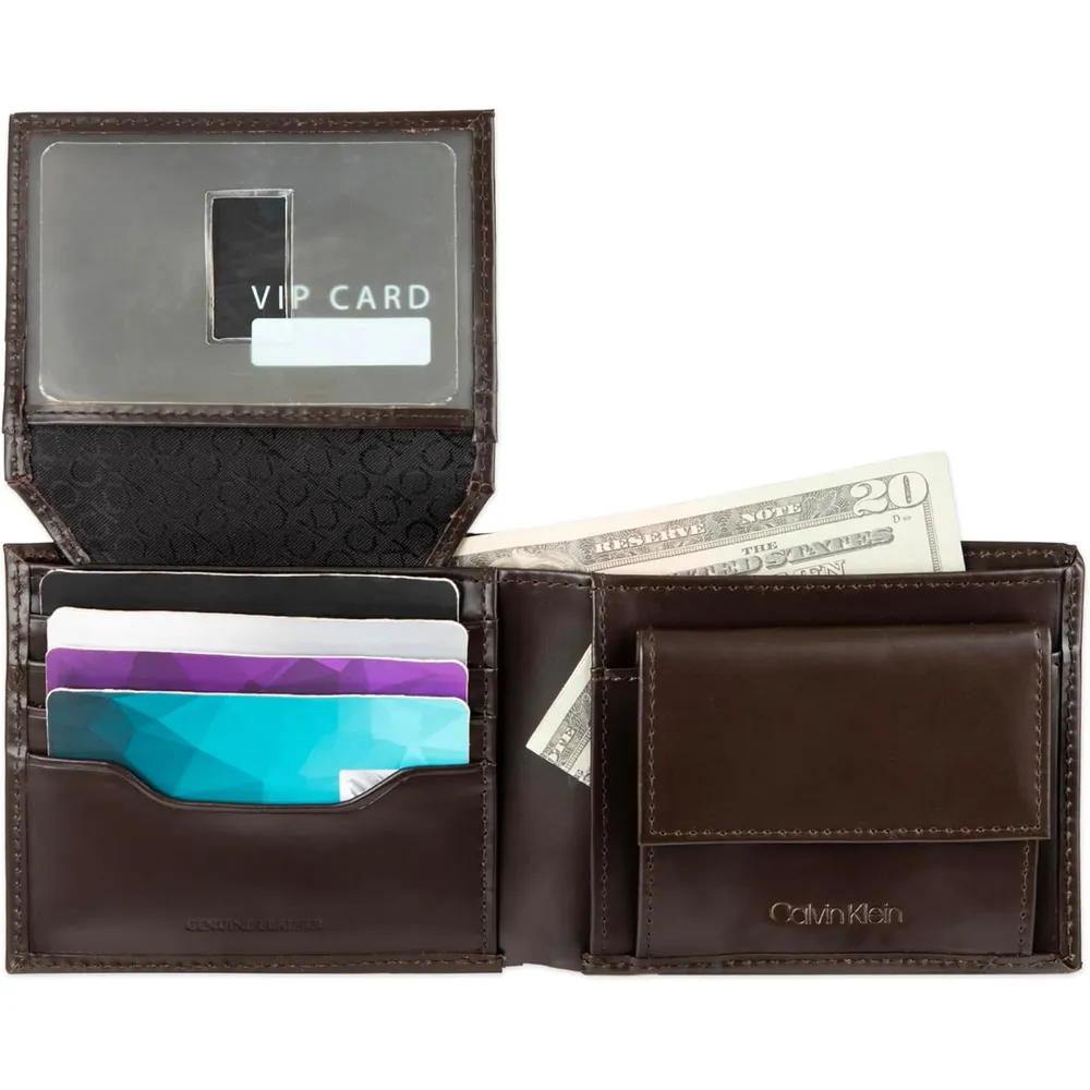 TARJETERO CALVIN KLEIN BIFOLD MARRÓN HOMBRE