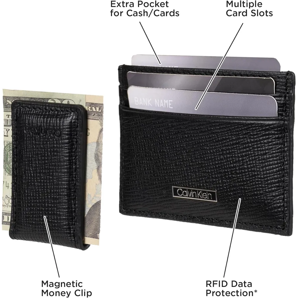 TARJETERO CALVIN KLEIN BIFOLD NEGRO HOMBRE