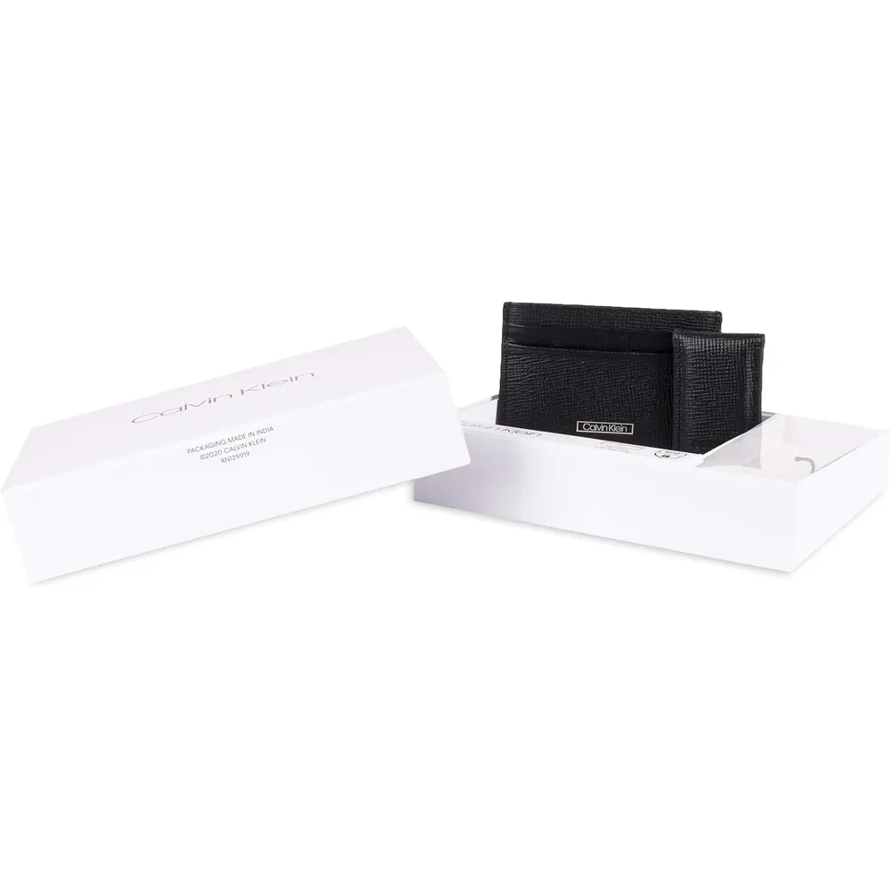 TARJETERO CALVIN KLEIN BIFOLD NEGRO HOMBRE
