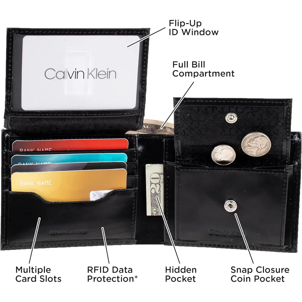 BILLETERA CALVIN KLEIN COIN BIFOLD NEGRO HOMBRE