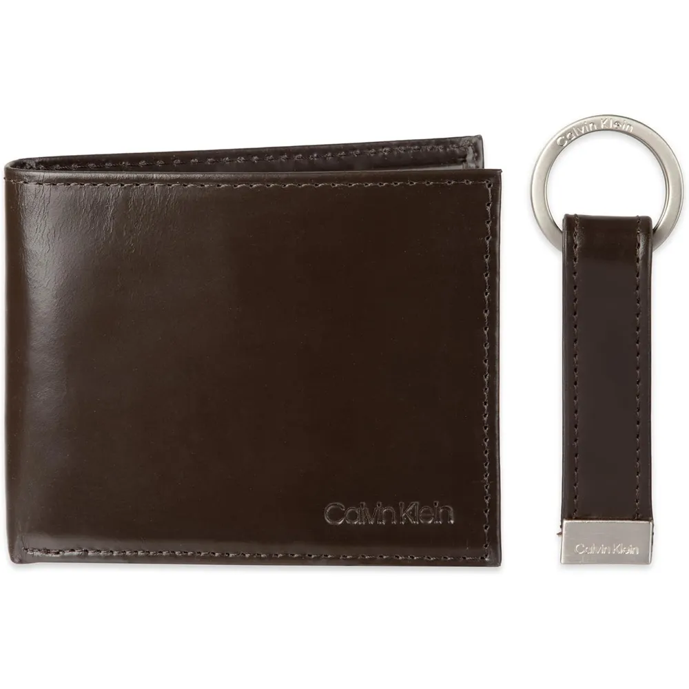 BILLETERA CALVIN KLEIN BIFOLD MARRÓN HOMBRE