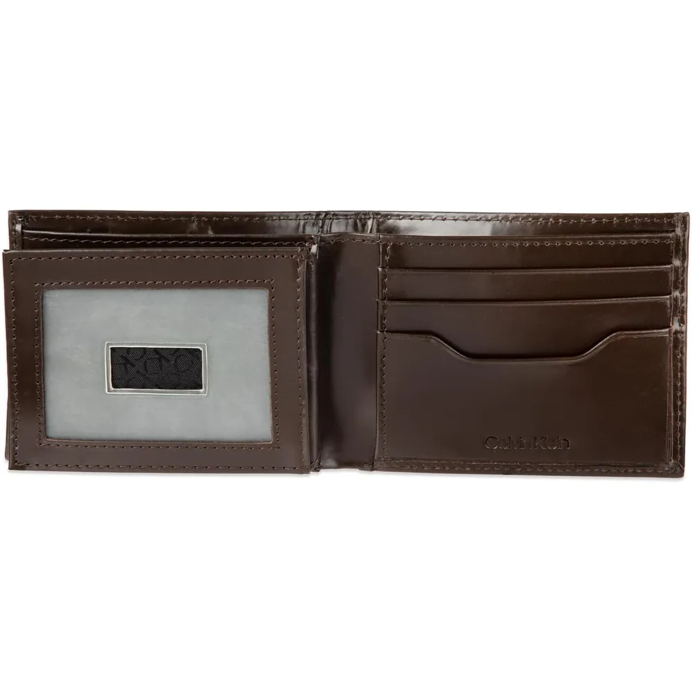 BILLETERA CALVIN KLEIN BIFOLD MARRÓN HOMBRE