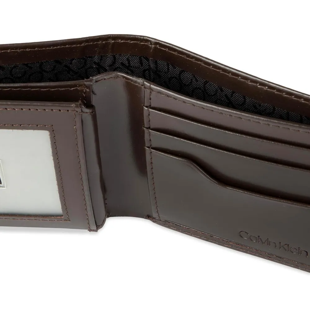 BILLETERA CALVIN KLEIN BIFOLD MARRÓN HOMBRE