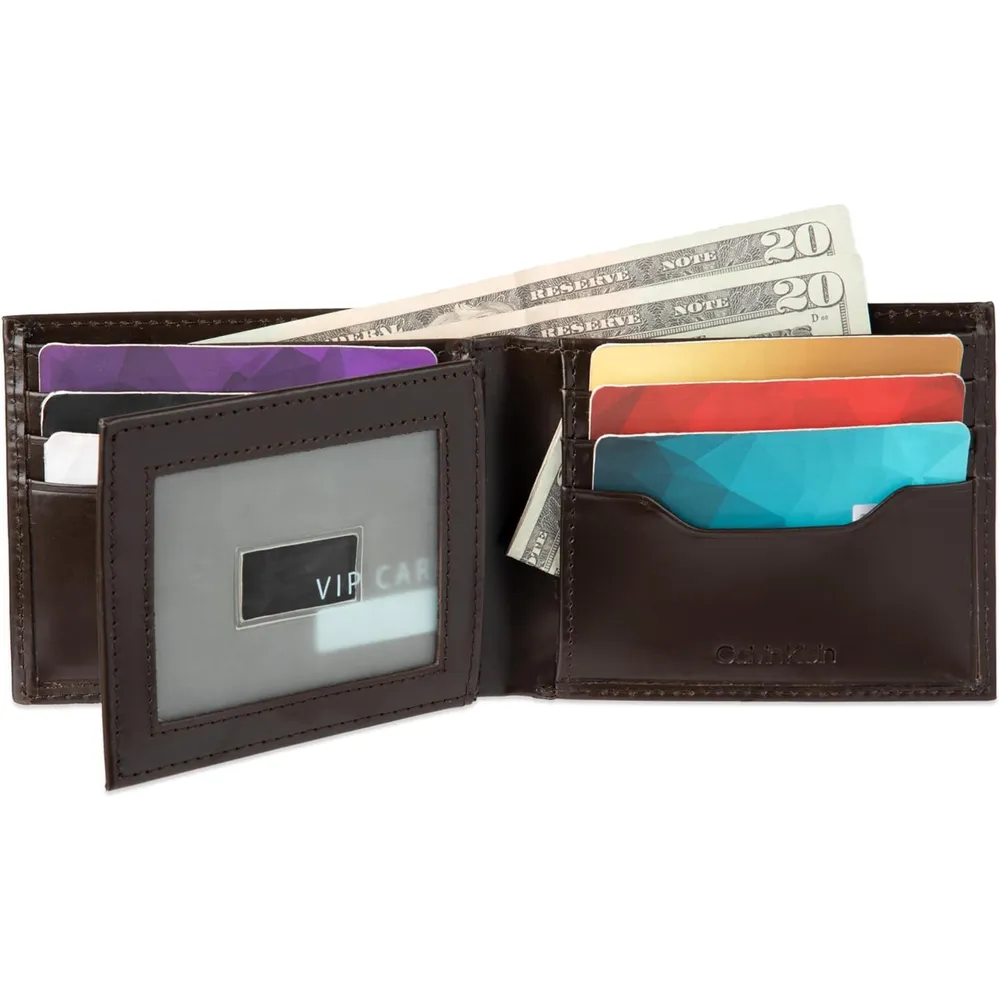 BILLETERA CALVIN KLEIN BIFOLD MARRÓN HOMBRE