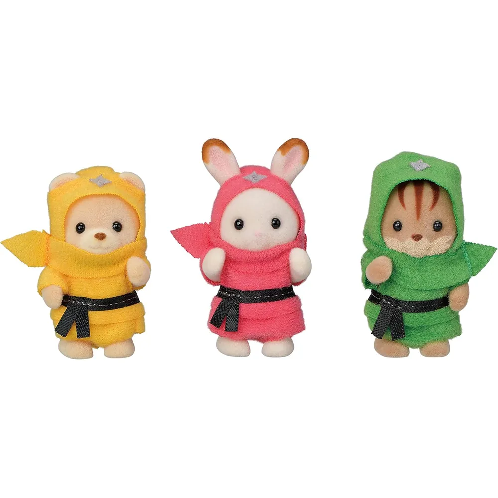 MUÑECA SYLVANIAN FAMILIES TRÍO BEBÉS NINJA C-66
