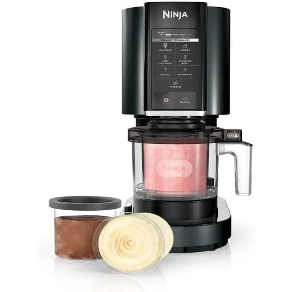 NINJA MÁQUINA PARA HELADOS CREAMI + 3 RECIPIENTES 16 OZ / 473 ML | NEGRO