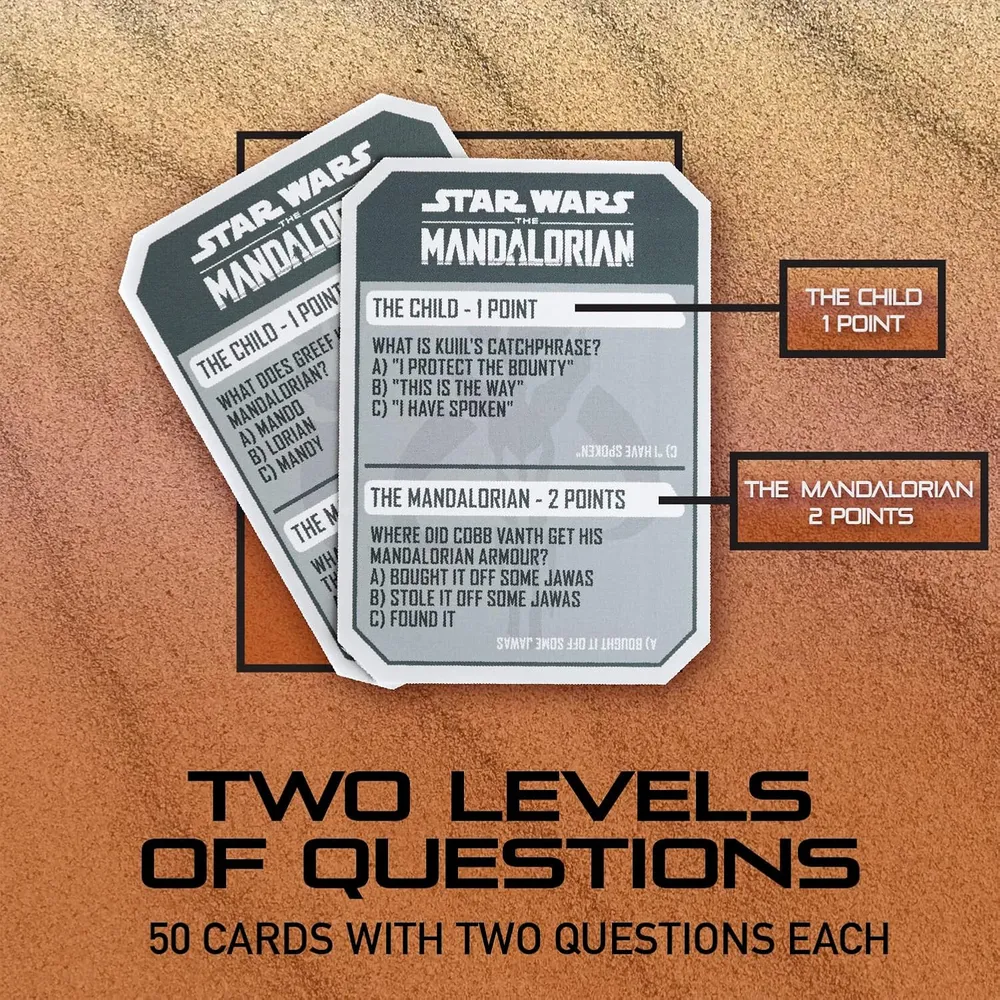 Paladone Mandalorian, trivia 100 preguntas Star Wars oficial