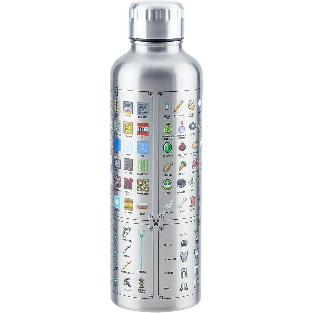 b09448b8cw_2_webp.webp Paladone Minecraft, botella metálica 500 ml oficial