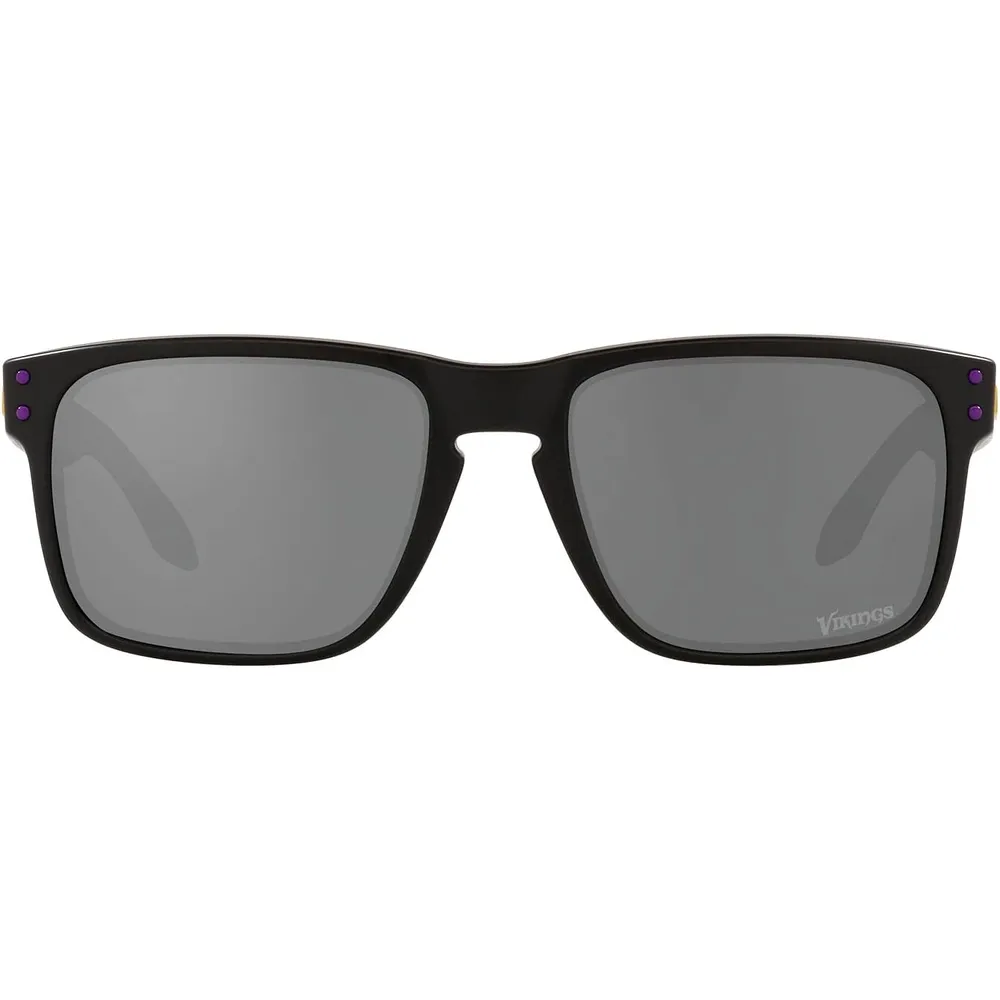Oakley Holbrook OO9102 NFL Collection Gafas de sol para hombre | Matte Black / Yellow / Prizm Black Minnesota Vikings