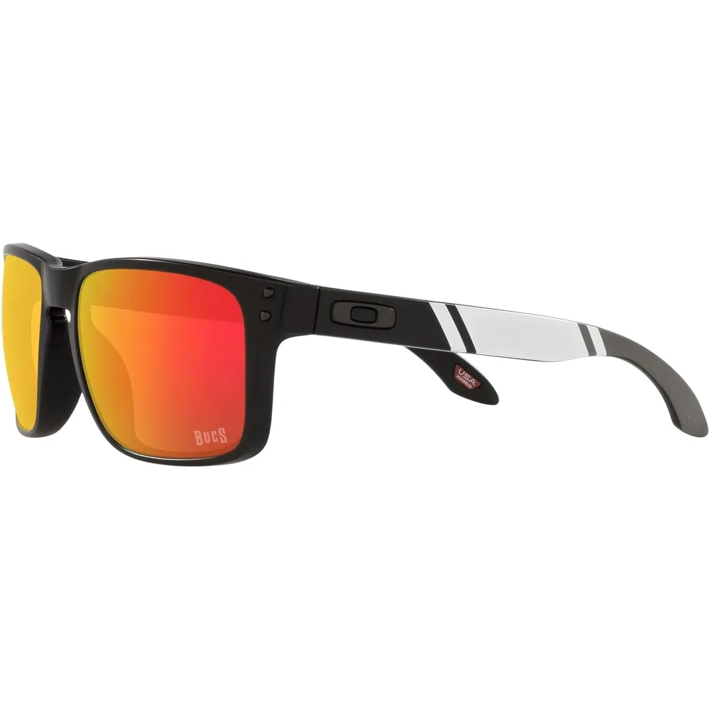 Oakley Holbrook OO9102 NFL Collection Gafas de sol para hombre | Matte Black / Prizm Ruby II