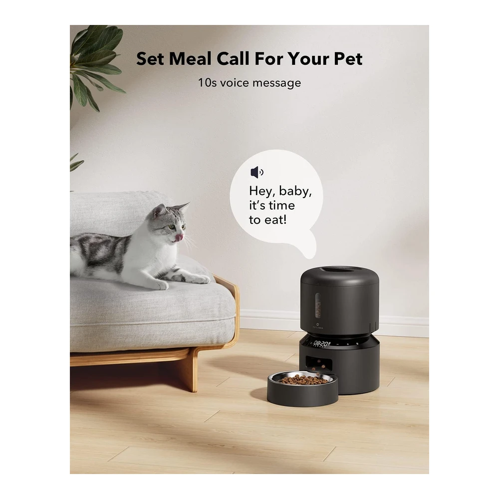 b0953sdcrg_3.webp Petlibro Dispensador Automático de Comida Comedero Conservación de La Frescura Cronometrados 6 Comidas Por Día - 3l | Negro