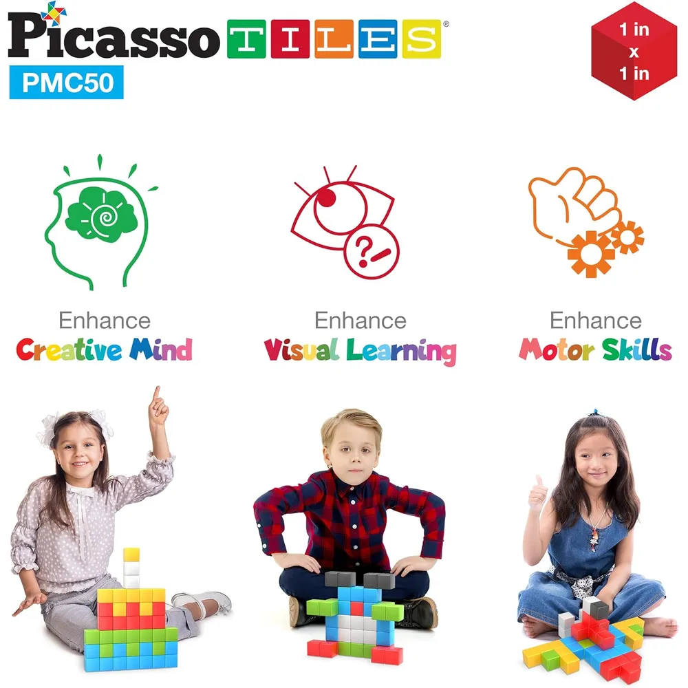 CUBOS MAGNÉTICOS PIXEL 1"  PICASSOTILES