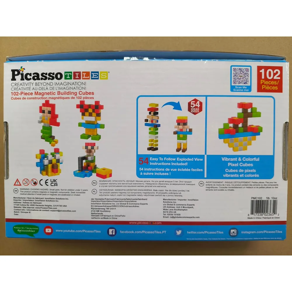 CUBOS MAGNÉTICOS PIXELES PMC102 PICASSOTILES