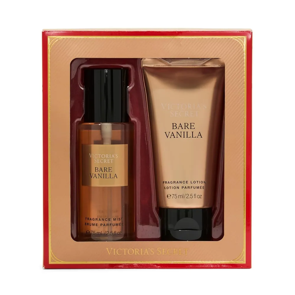 SET BARE VANILLA MINI PERFUME VICTORIA SECRET MUJER 2PZS