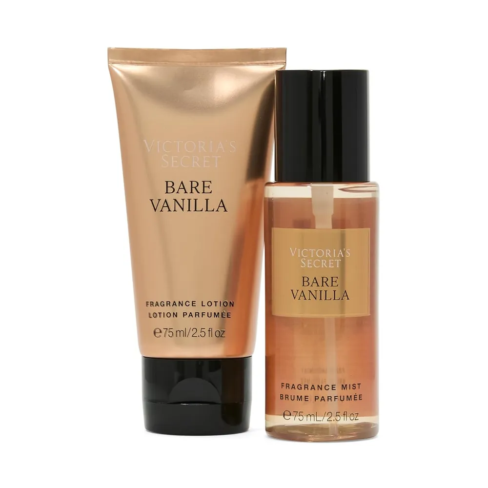 SET BARE VANILLA MINI PERFUME VICTORIA SECRET MUJER 2PZS