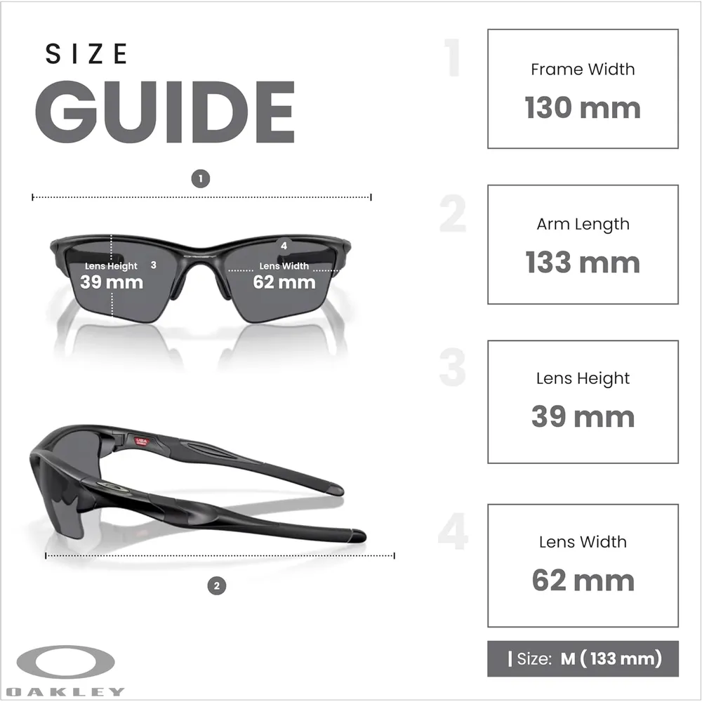 Oakley Half Jacket 2.0 XL OO9154 Gafas de sol para hombre | Matte Black / Grey I