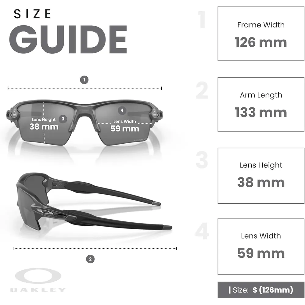 Oakley Flak 2.0 XL OO9188 Gafas de sol para hombre | Steel / Prizm Black I