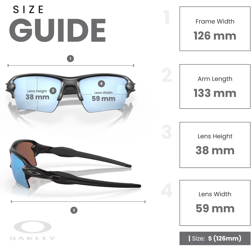 Oakley Flak 2.0 XL OO9188 Gafas de sol para hombre | Matte Black Camo / Prizm Deep Water I