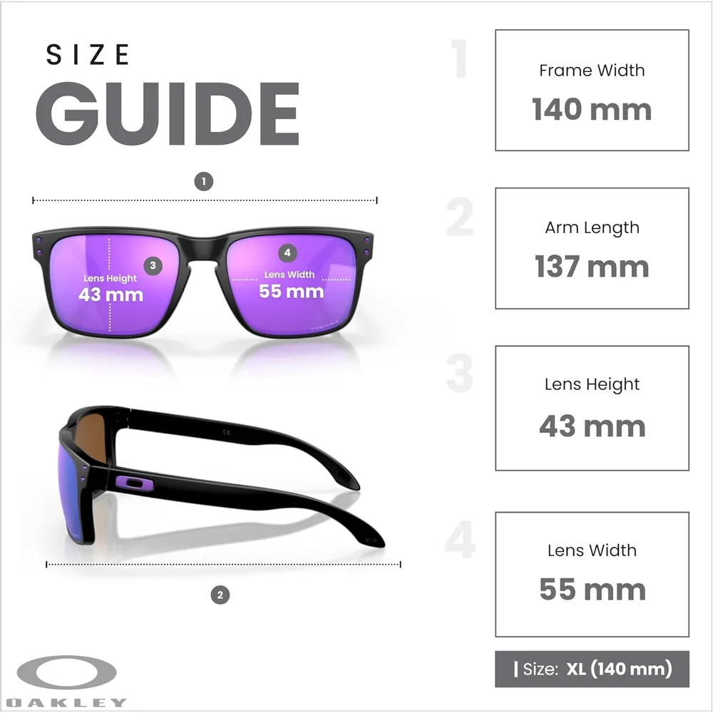Oakley Holbrook OO9102 Gafas de sol para hombre | Matte Black / Prizm Violet I