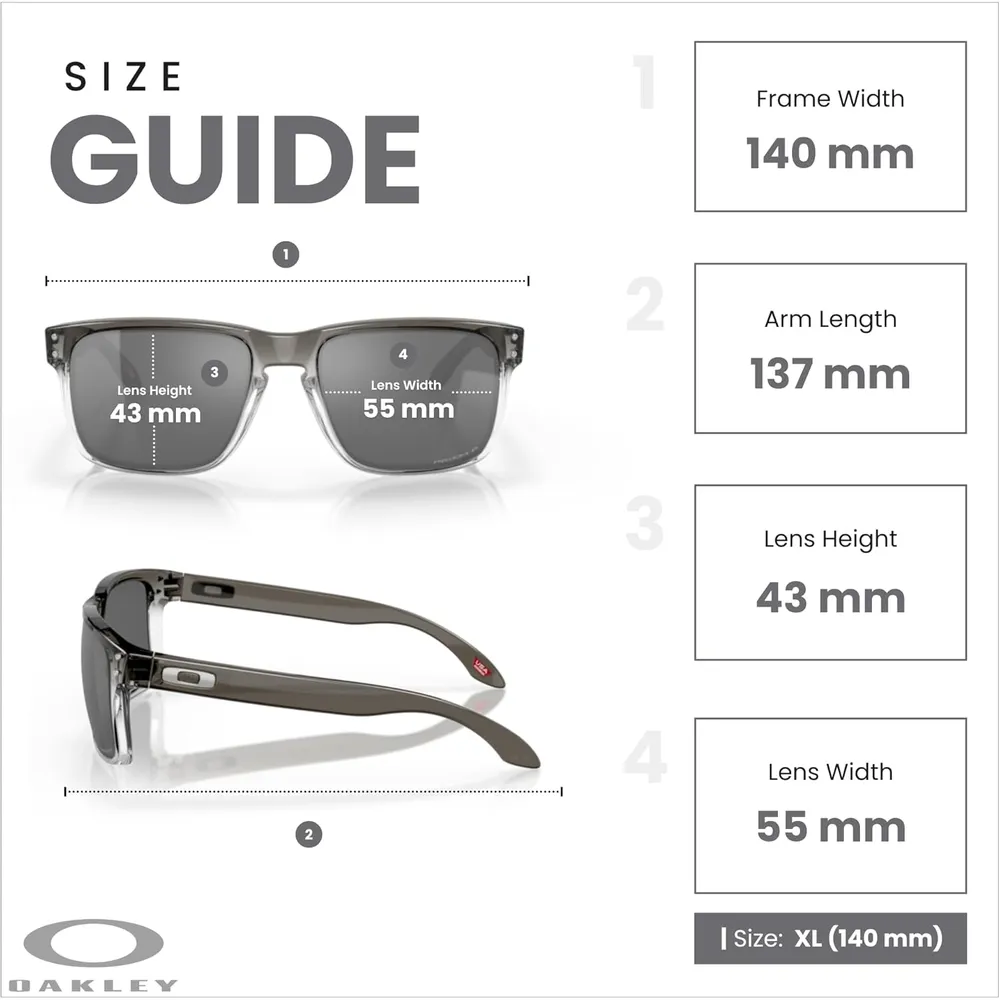 Oakley Holbrook OO9102 Gafas de sol para hombre | Dark Ink Fade / Prizm Black