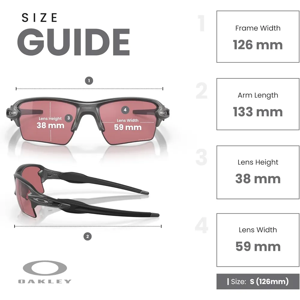 Oakley Flak 2.0 XL OO9188 Gafas de sol para hombre | Steel / Prizm Dark Golf