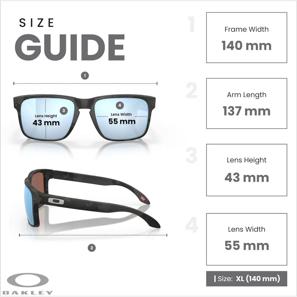 Oakley Holbrook OO9102 Gafas de sol para hombre | Matte Black Camo / Prizm Deep Water