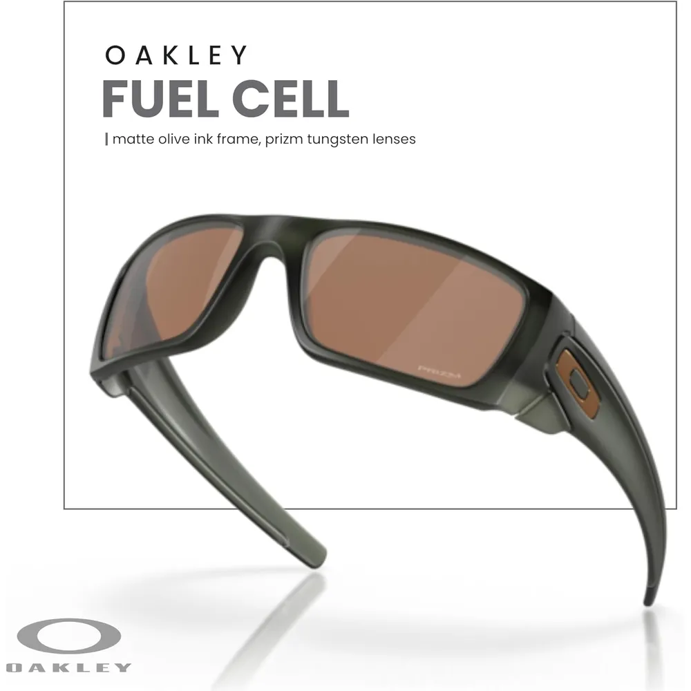 Oakley Fuel Cell OO9096 Gafas de sol para hombre | Matte Olive Ink / Prizm Tungsten I