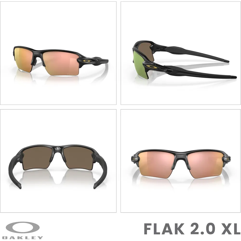 Oakley Flak 2.0 XL OO9188 Gafas de sol para hombre | Matte Black / Prizm Rose Gold I