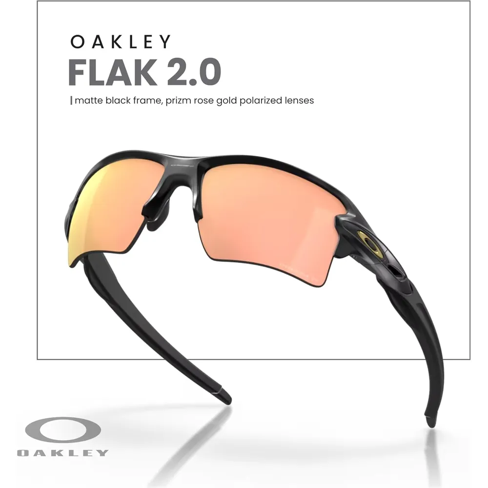 Oakley Flak 2.0 XL OO9188 Gafas de sol para hombre | Matte Black / Prizm Rose Gold I