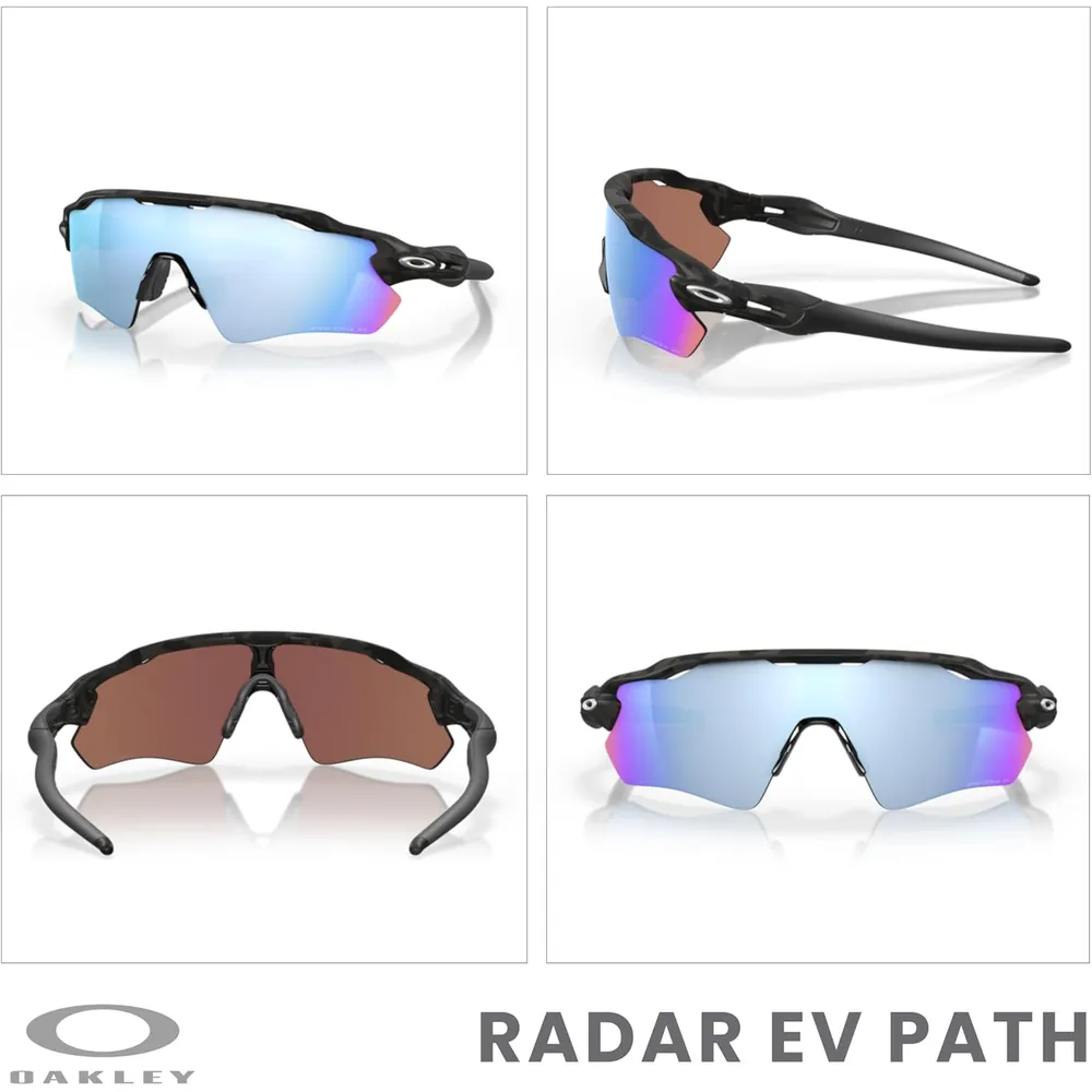 Oakley Radar EV Path OO9208 Gafas de sol para hombre | Matte Black Camo / Prizm Deep Water II