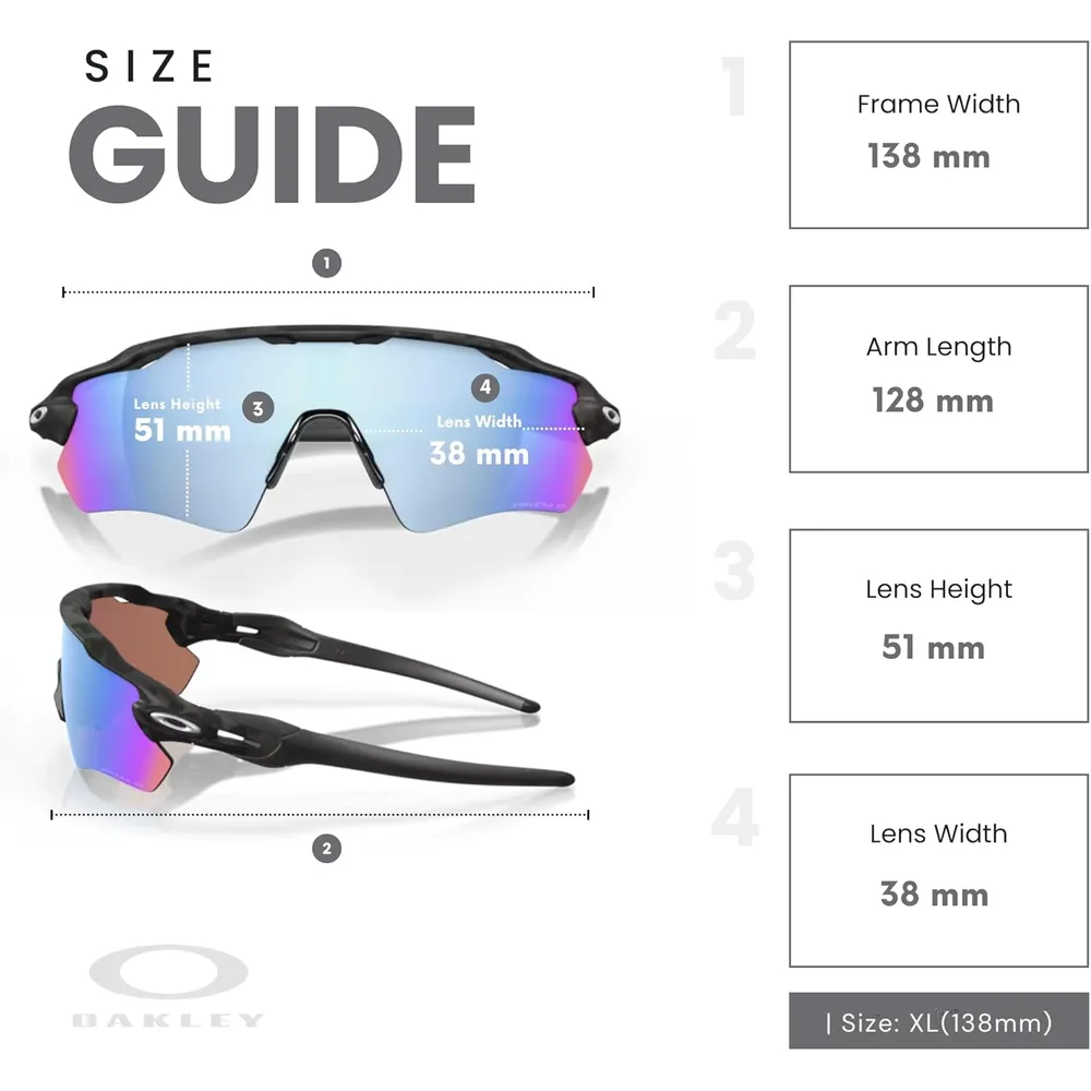 Oakley Radar EV Path OO9208 Gafas de sol para hombre | Matte Black Camo / Prizm Deep Water II