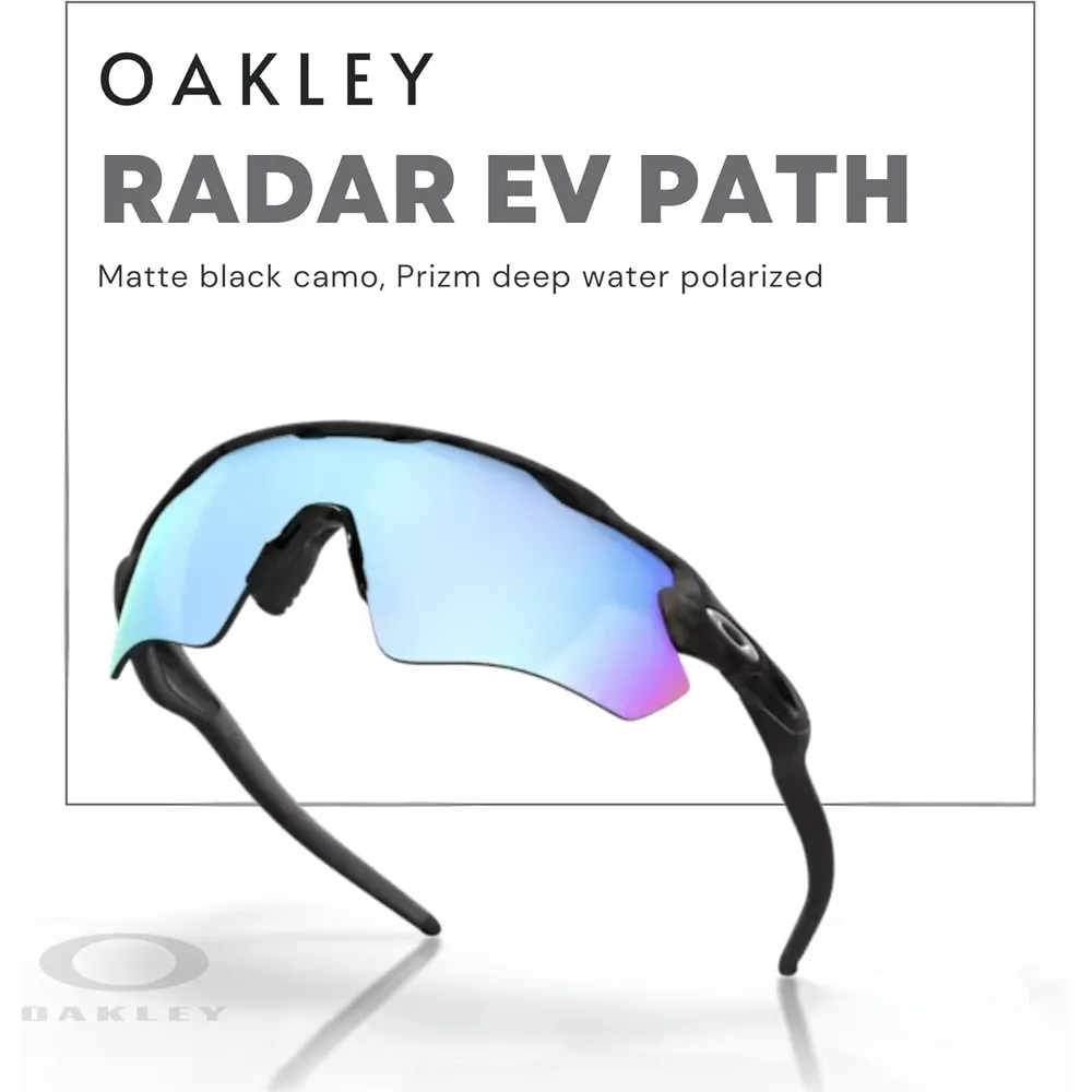 Oakley Radar EV Path OO9208 Gafas de sol para hombre | Matte Black Camo / Prizm Deep Water II