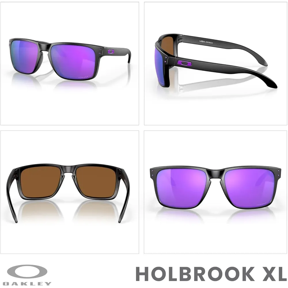 Oakley Holbrook XL OO9417 Gafas de sol para hombre | Matte Black / Prizm Violet I