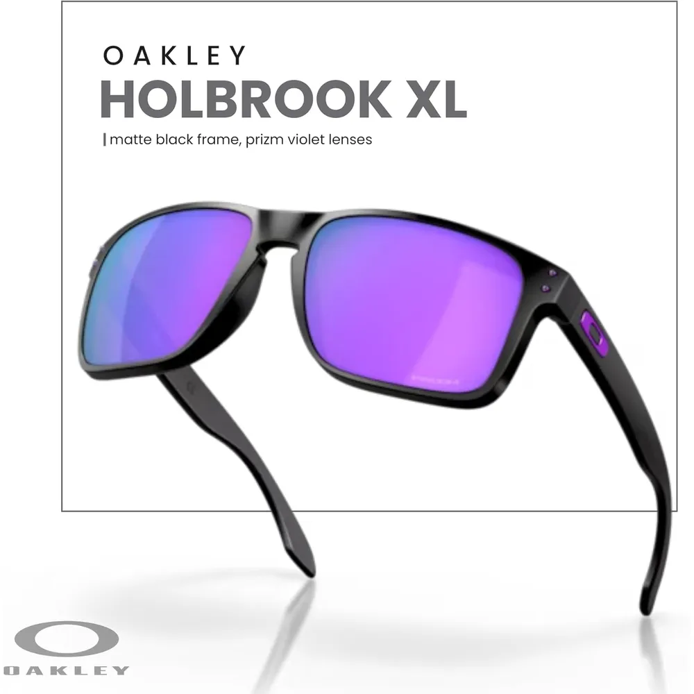 Oakley Holbrook XL OO9417 Gafas de sol para hombre | Matte Black / Prizm Violet I