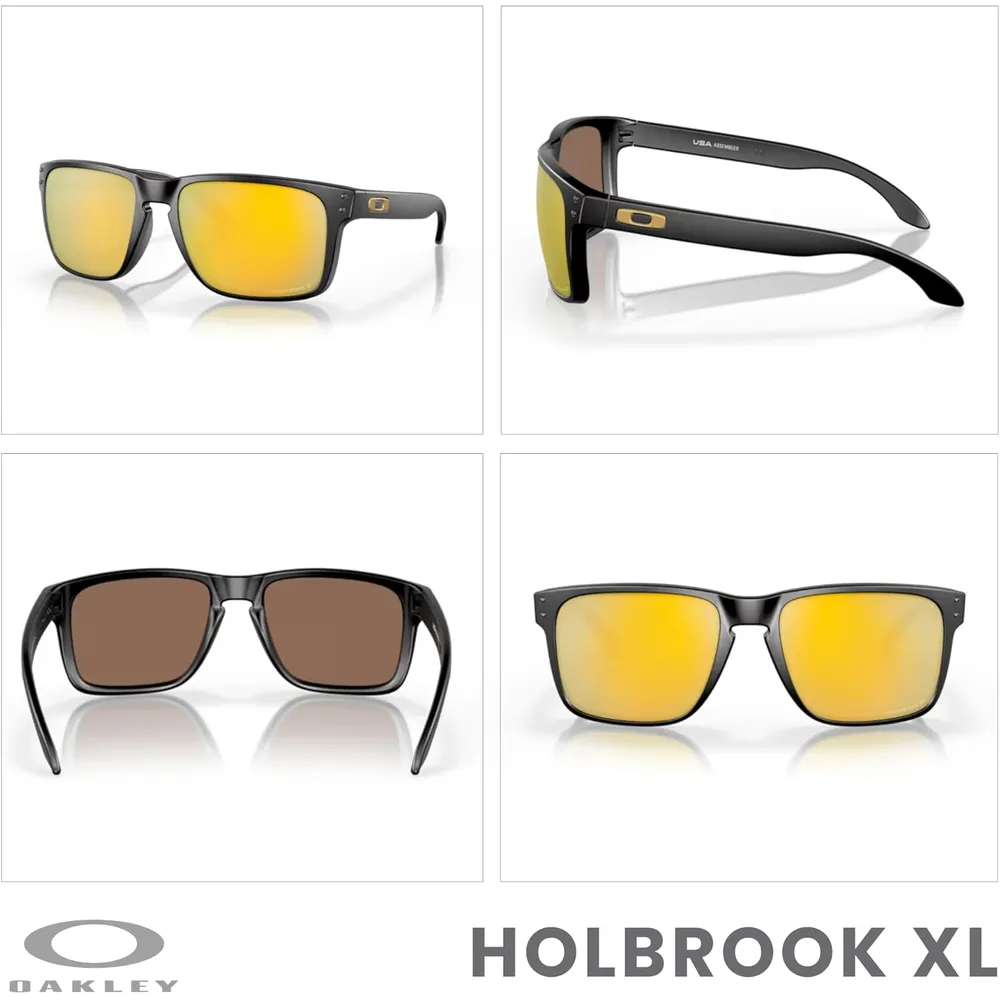 Oakley Holbrook XL OO9417 Gafas de sol para hombre | Matte Black / Prim 24K