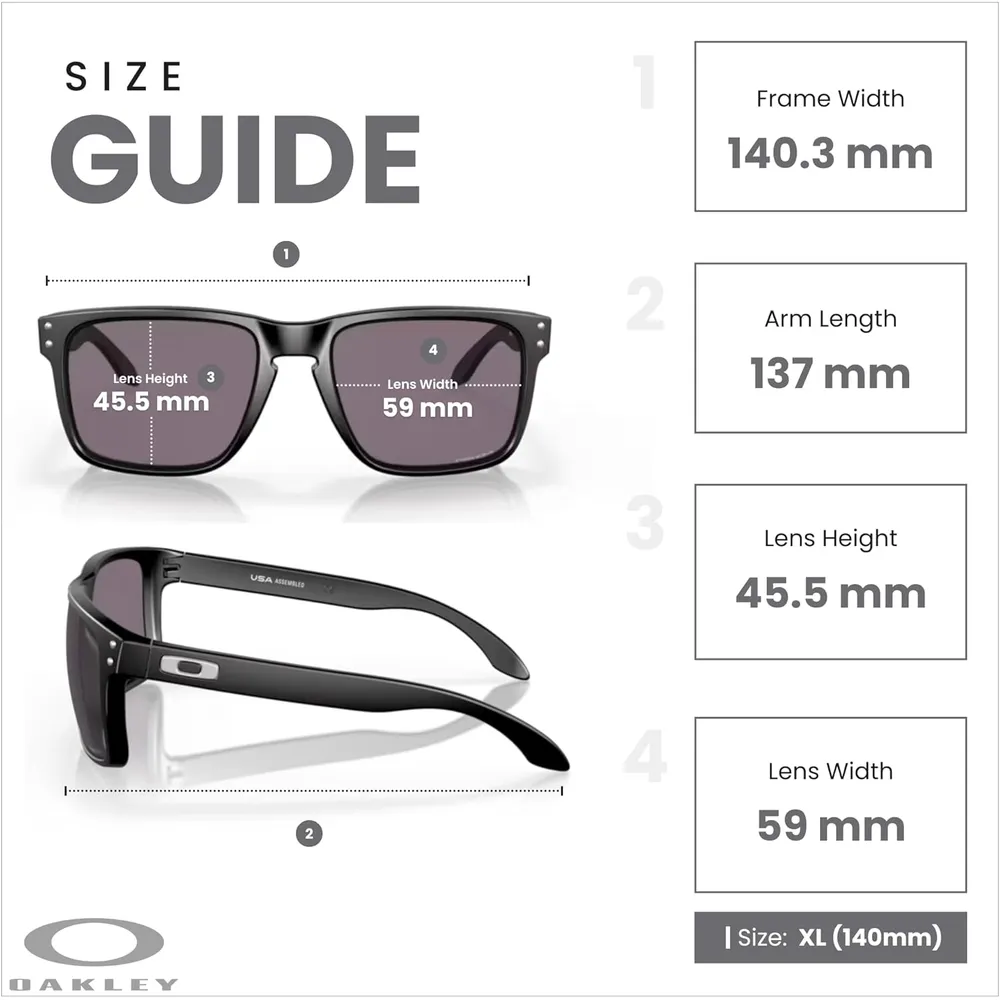 Oakley Holbrook XL OO9417 Gafas de sol para hombre | Matte Black / Prizm Grey I