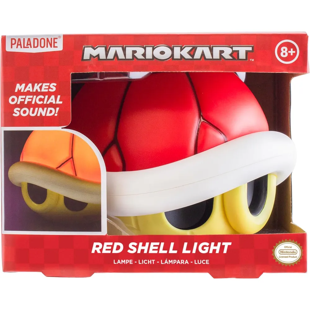 Paladone Super Mario, lámpara caparazón rojo con sonido oficial